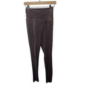 Nude By Urban Outfitters Brown Faux Suede  Minimalist Neutral Small Leggings